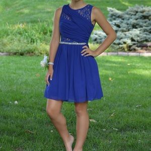 Blue homecoming dress